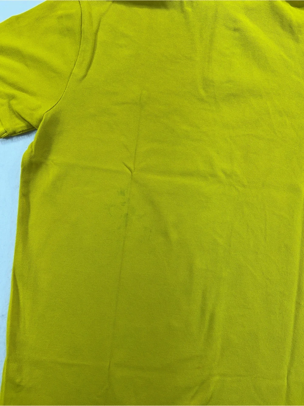 Polo Ralph Lauren Custom Fit Mens Large Yellow Short Sleeve Pony Polo Shirt